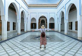Marrakech Walking Tour: Koutoubia Mosque, Bahia Palace, Madrasa Ben Youssef and Medina