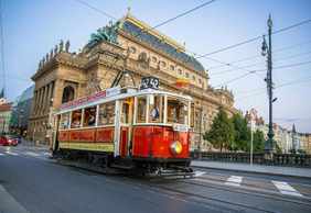 Prague: Hop-on Hop-off Historical Tram Ticket for Line 42