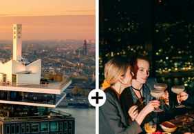 A'DAM Lookout: Entry Ticket + Lunch or Dinner at Madam Amsterdam