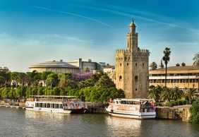 Seville: Ticket to the Sightseeing Cruise from Torre Del Oro and Audio Tour
