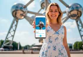 Brussels: Atomium Ticket & Audio Tour with a City Walk