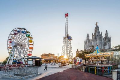 Tibidabo Panoramic Area: Entry + Cuca de Llum & TibiBus Access