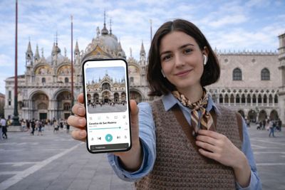 Venezia: Biglietto e audio tour della Basilica di San Marco con una passeggiata in città