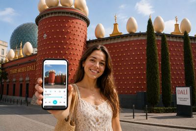 Figueres: Dali Museum Entry & Audio Tour with a Town Walk