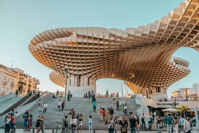 Seville: Setas de Sevilla Ticket and City Highlights Audio Tour
